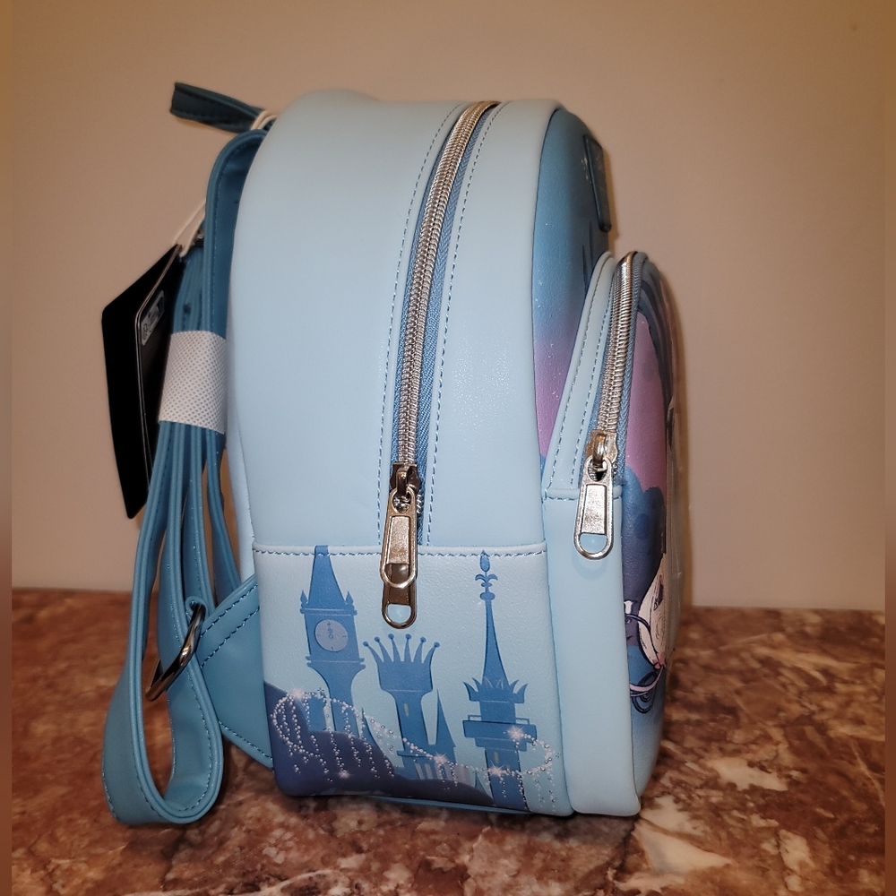 NWT Loungefly Disney Cinderella Ball Gown Mini Backpack - Picture 6 of 10